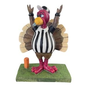Robert Stanley Turkey Referee Figurine 6 Inch Multicolor Excellent Thanksgiving